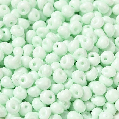 6/0 Opaque Baking Paint Glass Seed Beads SEED-M012-02A-15-1