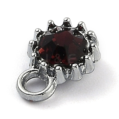 Alloy Glass Rhinestone Charms ALRI-B0001-01B-1