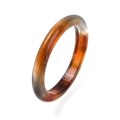 Dyed & Heated Natural Agate Finger Rings for Women RJEW-Z075-01B-1