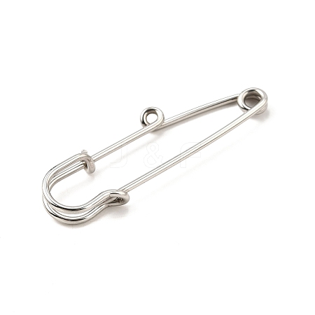 304 Stainless Steel Safety Pins Brooch Findings STAS-K252-05A-P-01-1
