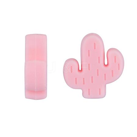 20Pcs Cactus Food Grade Eco-Friendly Silicone Focal Beads JX906G-1