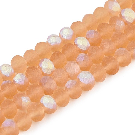 Transparent Glass Beads Strands EGLA-A044-T6mm-MB23-1