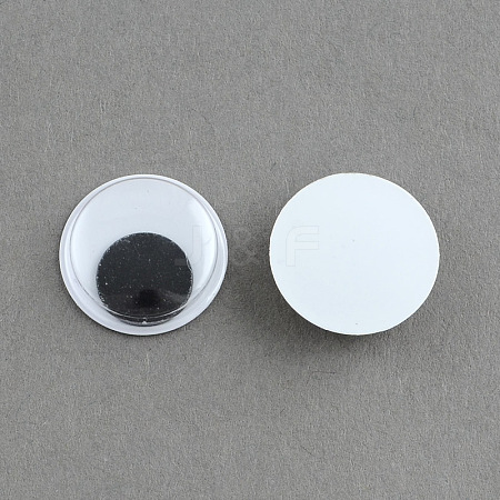 Black & White Wiggle Googly Eyes Cabochons DIY Scrapbooking Crafts Toy Accessories X-KY-S002-15mm-1
