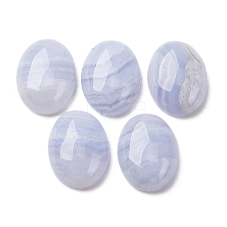 Natural Blue Lace Agate Cabochons G-I363-01F-1