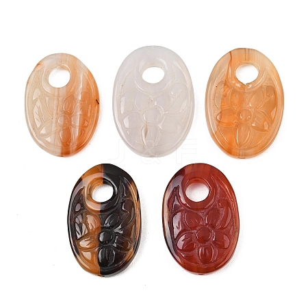 Natural Agate Carved Pendants GG-CBA3D9B-05-1
