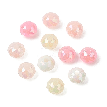 UV Plating Opaque Acrylic Beads OACR-G058-15A-1