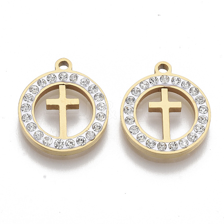 201 Stainless Steel Pendants STAS-N091-19G-1