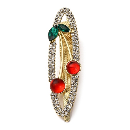 Cherry Golden Alloy Alligator Hair Clips LS-PHAR-K006-04C-G-1