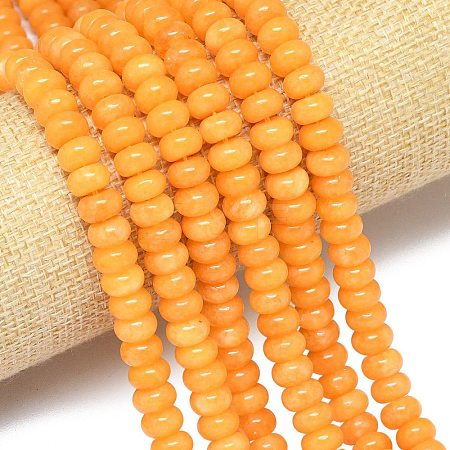 Natural Malaysia Jade Beads Strands G-B165-G01-5x8mm-11-1