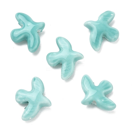 Handmade Porcelain Beads PORC-D013-01G-1