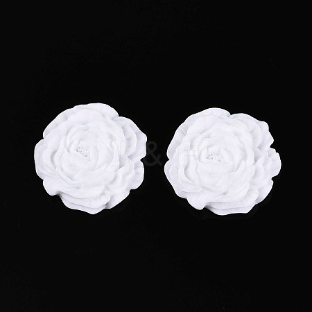 Flower Opaque Resin Cabochons CRES-T025-28C-02-1