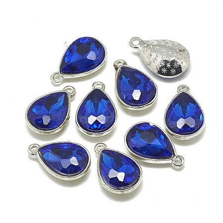 Alloy Glass Pendants PALLOY-T028-10x14mm-11-1