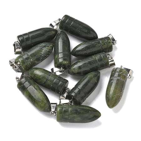 Natural Southern Jade Pointed Pendants G-B127-18P-01-1