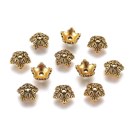 Tibetan Style Bead Caps LS-TIBEB-A24621-AG-LF-1