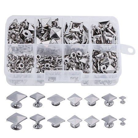 168 Sets 7 Styles Alloy Rivets Nails Set FIND-CA0010-77P-1