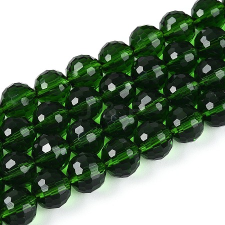 Transparent Glass Bead Strands GLAA-R095-10mm-29-1