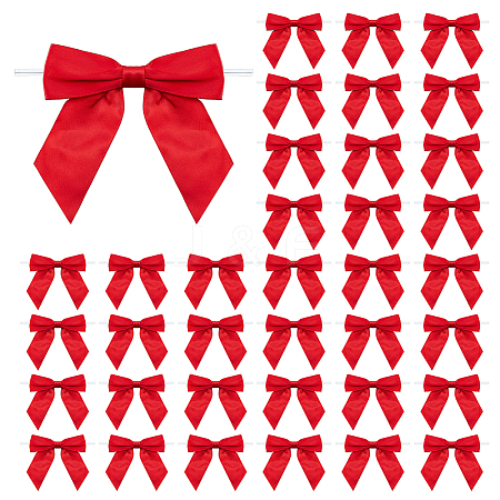 36Pcs Polyester Packaging Ribbon Bowknot AJEW-ME0003-02B-1