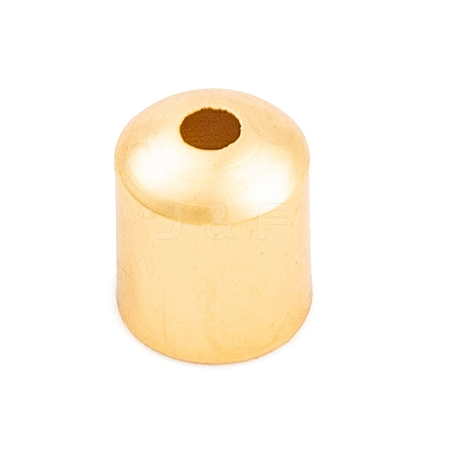 Brass Cord Ends KK-O146-05C-G-1