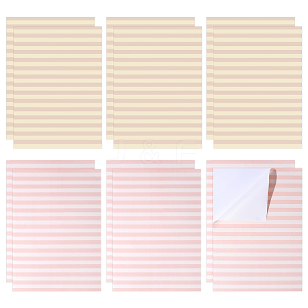 4Bags 2 Colors PVC Self-Adhesive Wallpaper for Dollhouse DIY-PH0036-71-1