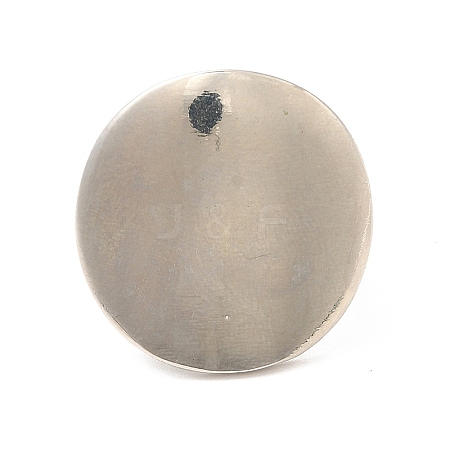 Brass Flat Round Open Cuff Ring for Women KK-H434-26P-1