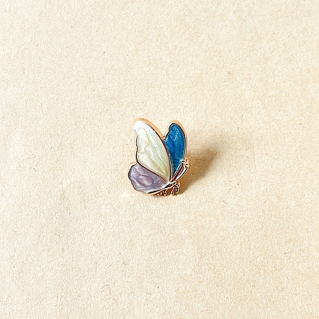 Butterfly Alloy Enamel Brooches PW-WG7F4D6-01-1