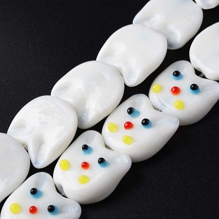 Handmade Lampwork Beads Strands LAMP-T017-07B-1