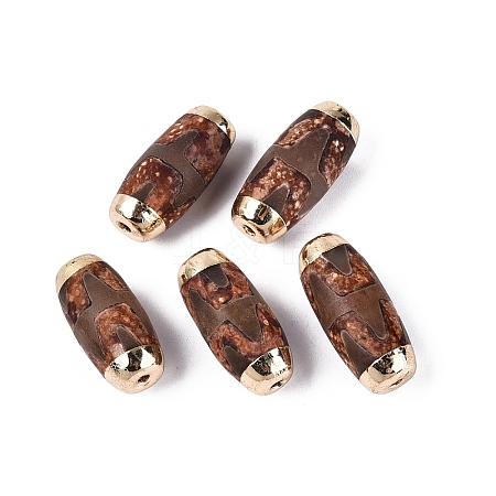 Tibetan Style dZi Agate Beads G-N359-08A-1
