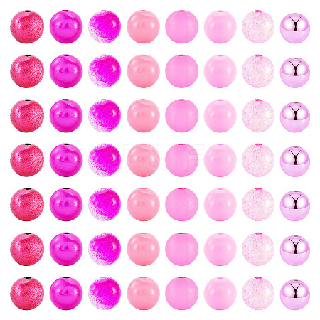160Pcs 8 Styles Mixed Styles Acrylic Beads FACR-TA0001-13-1