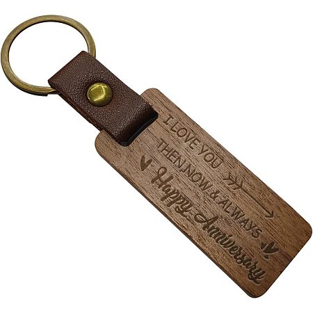 Walnut Wood Keychain KEYC-WH0044-007-1