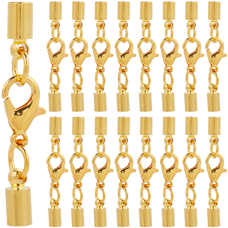 50Pcs Brass Lobster Claw Clasps KK-SC0005-85G-1