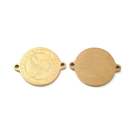 Ion Plating(IP) 304 Stainless Steel Connector Charms STAS-C074-11G-08-1