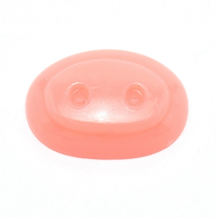 Oval Plastic Craft Pig Nose DIY-WH0301-62B-1