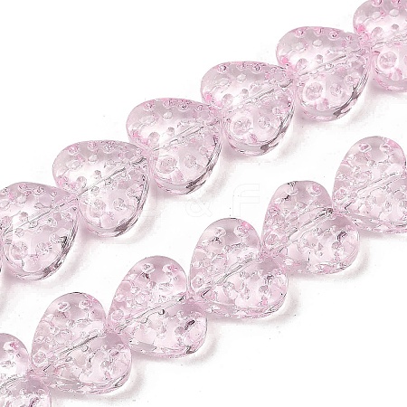 Transparent Glass Beads Strands GLAA-H038-01I-1
