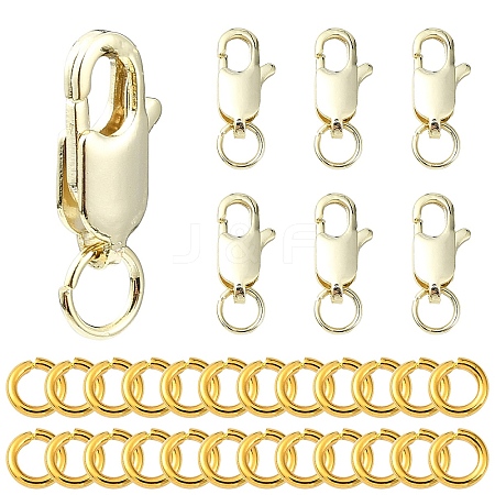 Brass Lobster Claw Clasps DIY-YW0009-37G-1