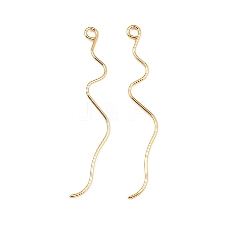 Brass Earring Findings KK-A274-17A-G-1