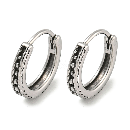 316 Surgical Stainless Steel Hoop Earrings EJEW-D096-23K-AS-1