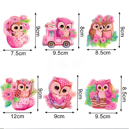 Magnetic Refrigerator Sticker Decorative Diamond Painting Kits PW-WG23632-02-1