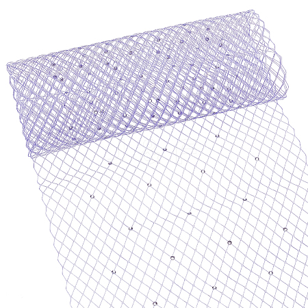 Polyester Bridal Veils DIY-WH0622-072A-1