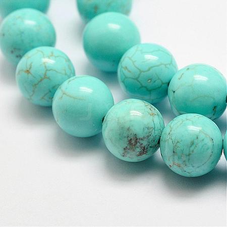 Natural Magnesite Beads Strands G-E384-01-6mm-1