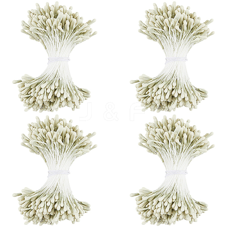 Gypsum with Cotton Cord Artificial Flower Core DIY-WH20007-36A-07-1