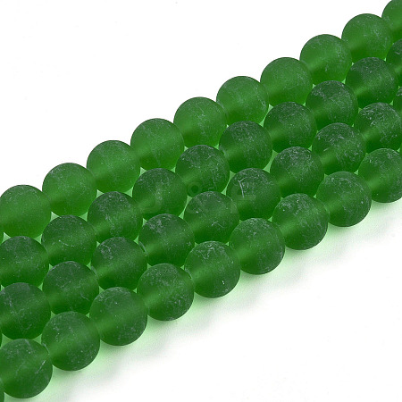 Transparent Glass Beads Strands GLAA-T032-T10mm-MD07-1