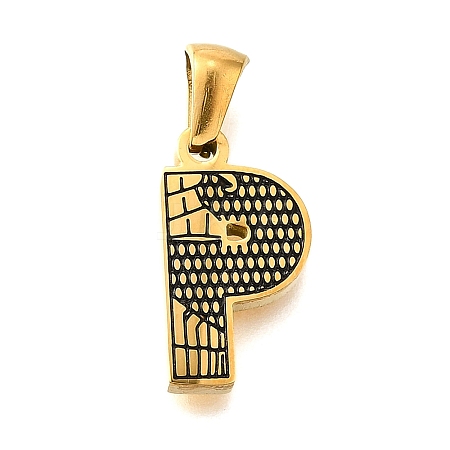 Golden 304 Stainless Steel Pendants STAS-K300-01G-P-1
