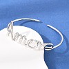 Amour Brass Open Cuff Bangles BJEW-F528-03P-1