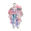 Ocean Theme Transparent Resin Pendants LS-RESI-P029-07P-B-1