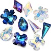 11Pcs K9 Glass Rhinestone Pendants GLAA-TZ0001-02-3