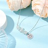Natural White Moonstone Chip & Constellation Pendant Necklaces NJEW-JN05084-04-2