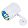 50M Polyester Fold Over Ribbons OCOR-WH0058-69A-1