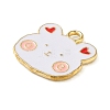 Cute Animal Alloy Enamel Pendants ENAM-U002-03C-KCG-2