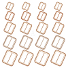 WADORN 20Pcs 5 Style Alloy Buckle Clasps FIND-WR0006-86-1