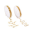 2 Styles Handmade Brass Cable Chains & Bar Link Chains CHC-KS0001-01-1